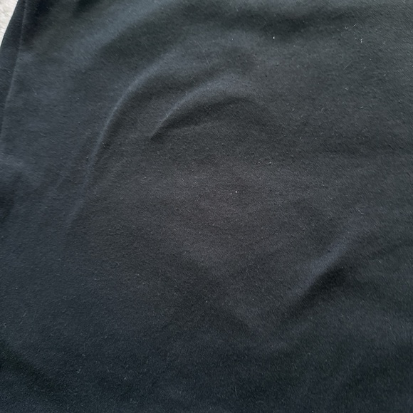 High Waisted Ruched Crossover Hem Bodycon Mini Black Casual Skirt - Picture 4 of 5